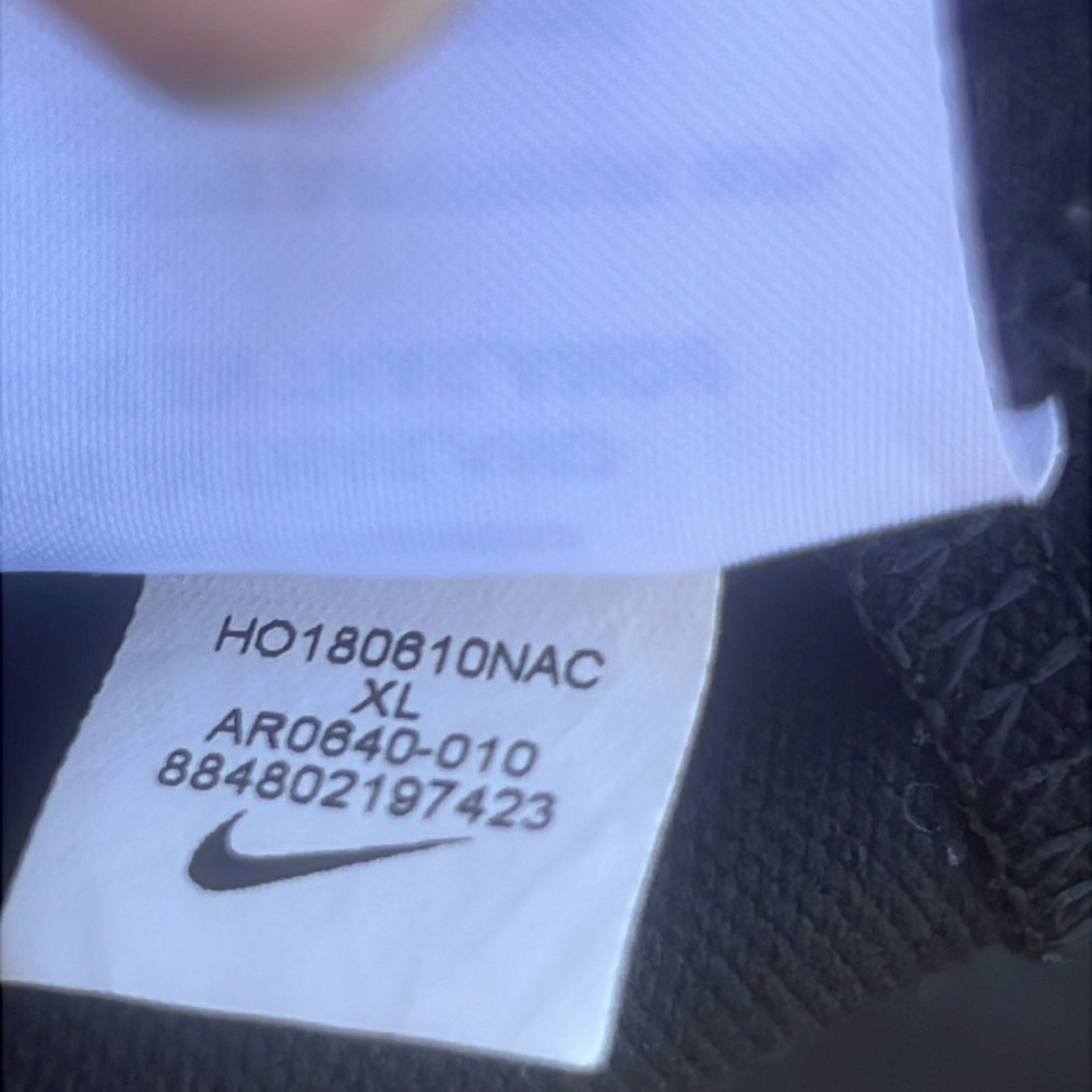 Nike Air X Fear of God Ti Run Black Jogger Pants Boys Size XL - Picture 13 of 13